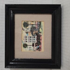 Vintaged Signed Charleston Springtime Art By Bonnie Holden